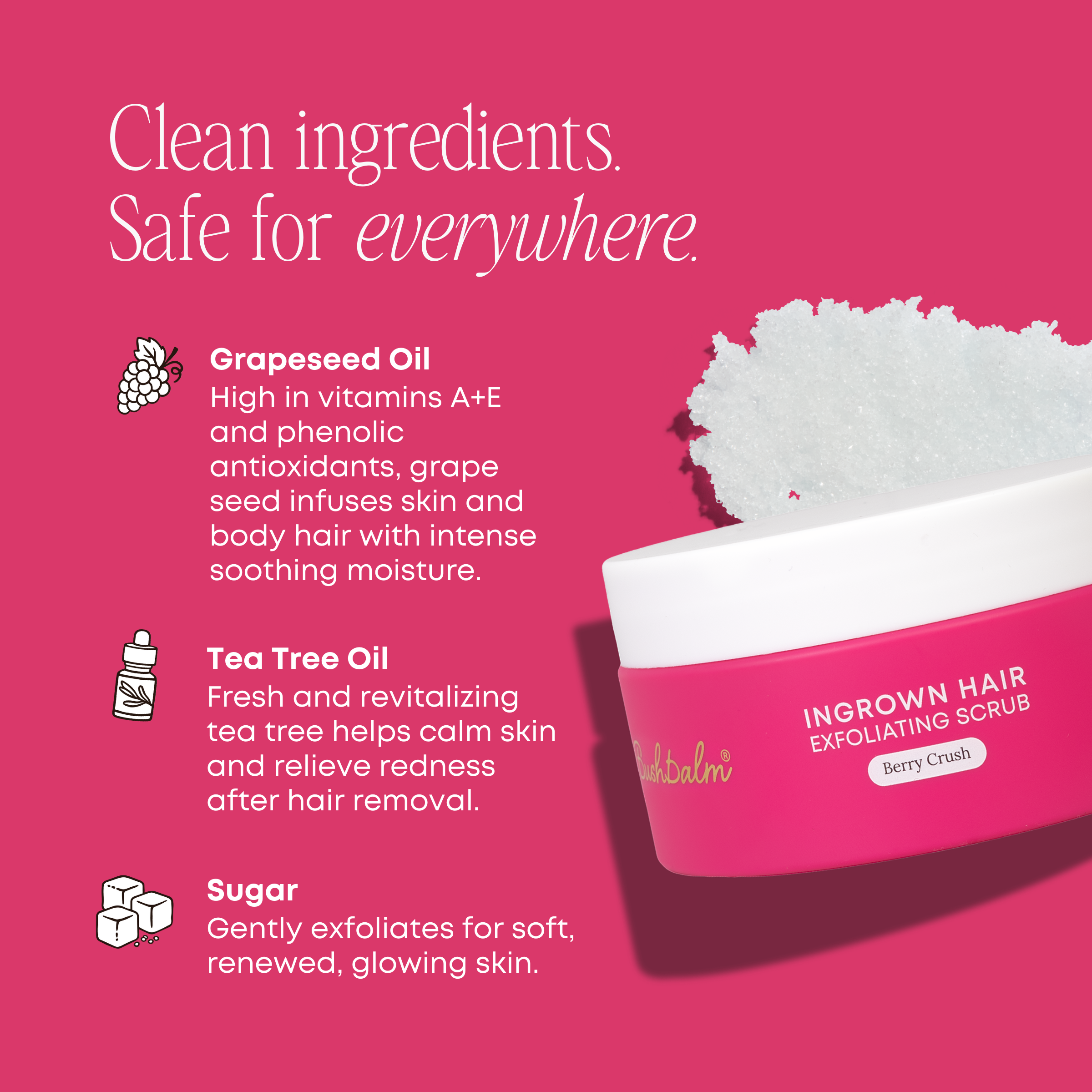 Berry Crush Ingrown Hair Exfoliating Scrub - Image 6